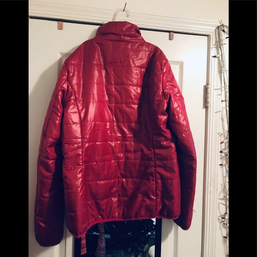 West Loop Candy Apple Red Puffer Coat - Picture 2 of 3